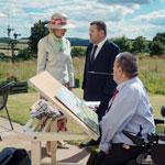 Tom meeting HRH Princess Alexandra